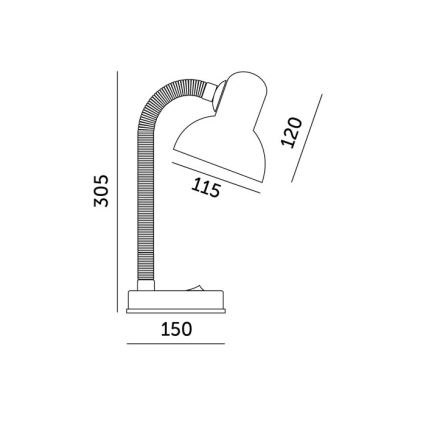 Pöytävalaisin SMIESZEK 1xE27/40W/230V vihreä