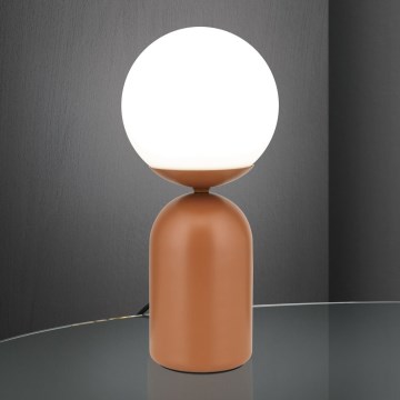 Pöytävalaisin STANLEY 1xE14/25W/230V keramiikka/ruskea