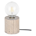 Pöytävalaisin TRABO 1xE27/25W/230V mänty