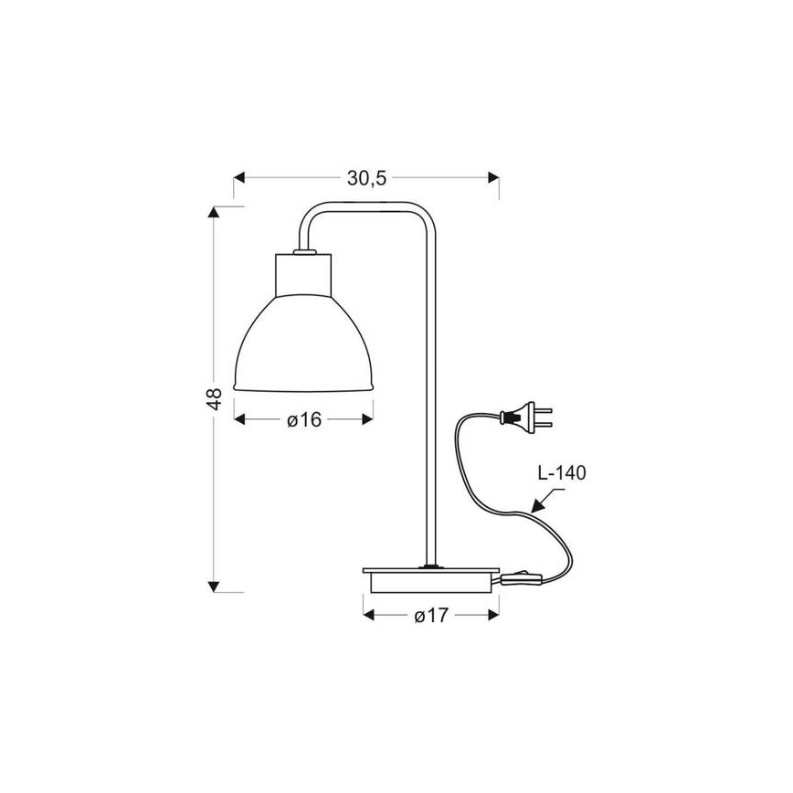 Pöytävalaisin VARIO 1xE27/60W/230V