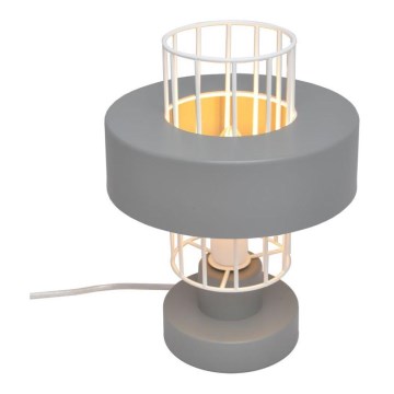 Pöytävalaisin VOLTA 1xE27/15W/230V harmaa