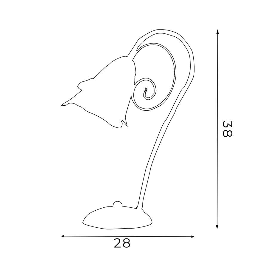 Pöytävalo KOKARDA 1xE14/60W/230V