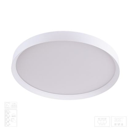 Prezent 17314 - Himmennettävä LED-kattovalaisin MAYSA LED/42W/230V 3000/4000/6000K, halkaisija 48,5 cm, valkoinen