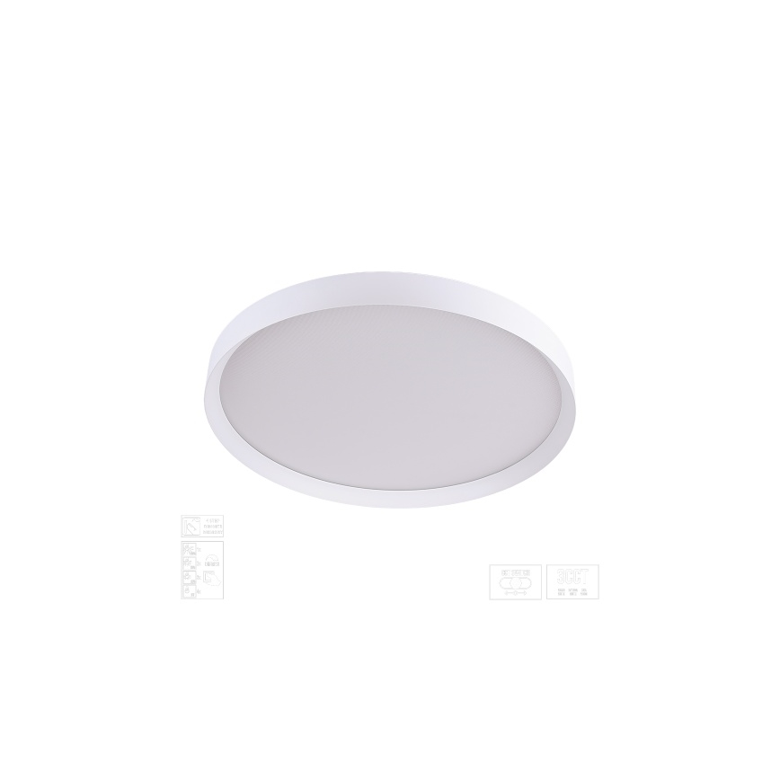 Prezent 17314 - Himmennettävä LED-kattovalaisin MAYSA LED/42W/230V 3000/4000/6000K, halkaisija 48,5 cm, valkoinen