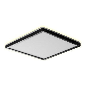 Prezent 27315 - LED-kattovalaisin kylpyhuoneeseen CORDIA SQ LED/24W/230V 3000/6000K IP54 musta