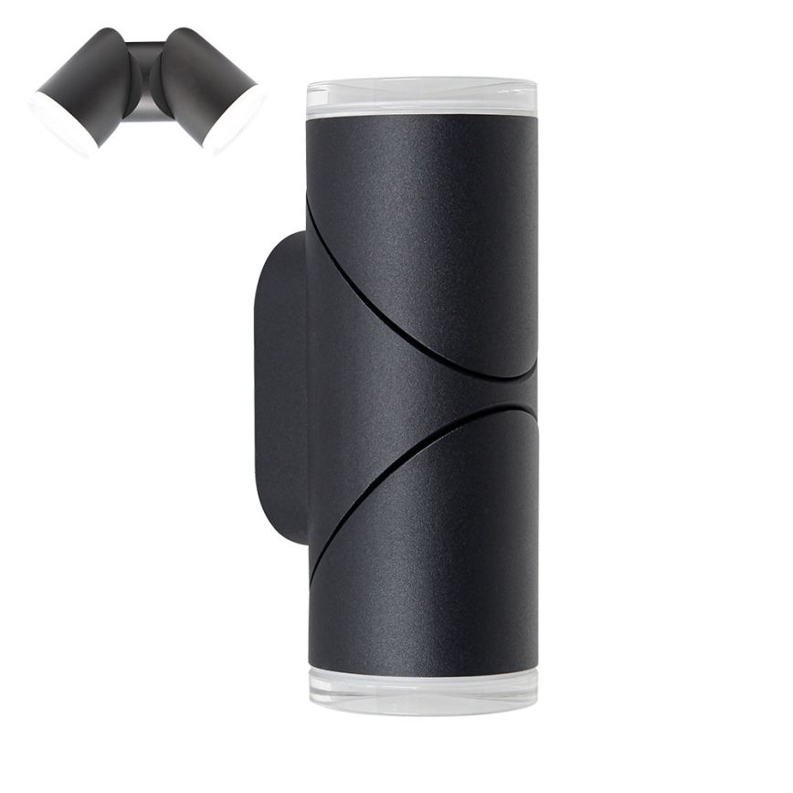 Prezent 28210A - LED Ulkoseinän valo AKARA 2xLED/5W/230V IP65 musta