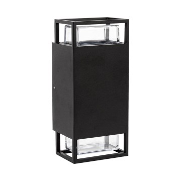 Prezent 28211A - Ulkoseinävalaisin EVENTO 2xGU10/35W/230V IP54 musta