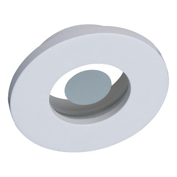 Prezent 71114 - FAY-kylpyhuoneen upotettava kattovalaisin 1xGU10/50W/230V, halkaisija 8,5 cm, IP44, valkoinen