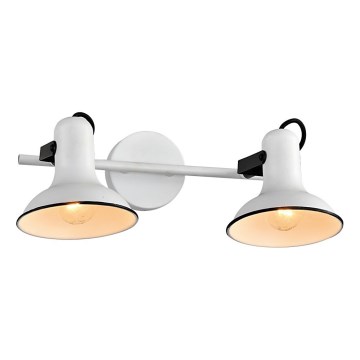 Prezent 75474 - Seinäkohdevalo ANDORA 2xE14/40W/230V valkoinen