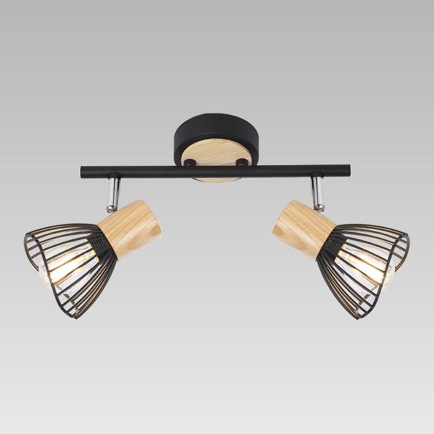 Prezent 75556 - Katon kohdevalo PONY 2xE14/25W/230V tuhka