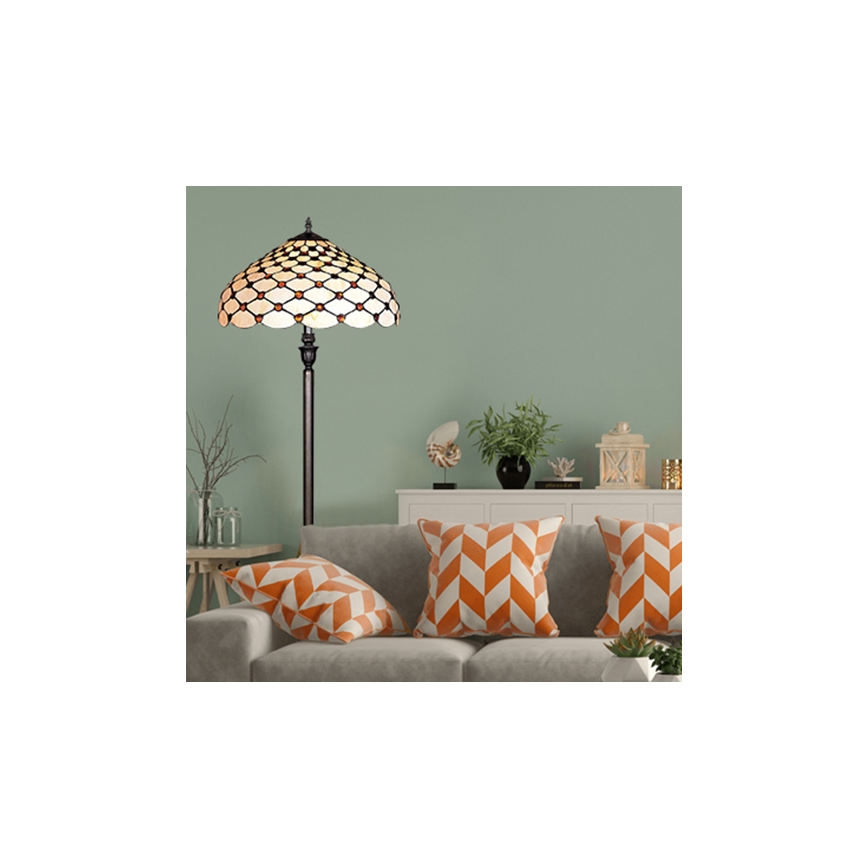 Prezent 76 - Lattialamppu TIFFANY 2xE27/60W