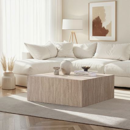 PRIZMA-sohvapöytä 90x90 cm beige