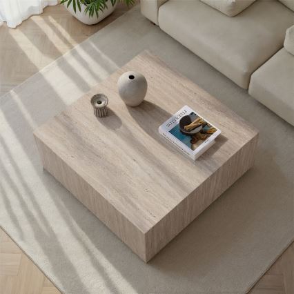 PRIZMA-sohvapöytä 90x90 cm beige