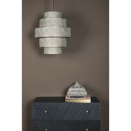 PTMD - Ketjullinen riippuvalaisin NARINDE 1xE27/40W/230V Ø 40 cm