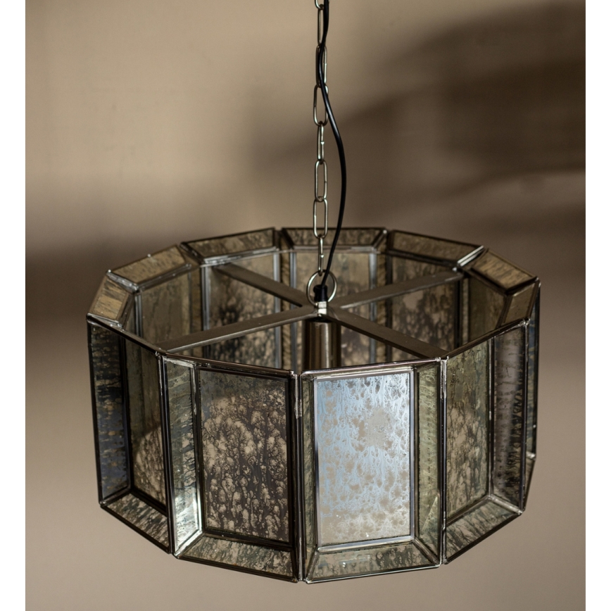 PTMD - Riippuvalaisin ANTIQUE ketjulla 1xE27/40W/230V, halkaisija 46 cm