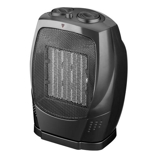Puhallinlämmitin keraamisella lämmityselementillä RIN 1500W/230V musta