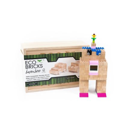 Puinen ECO BRICKS -rakennussarja, 145 osaa