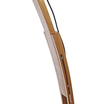 Puinen lattiavalaisin 1xE27/60W/230V, massiivinen saarni