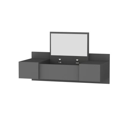 Pukeutumispöytä ZAKKUM 33x100 cm antrasiitti