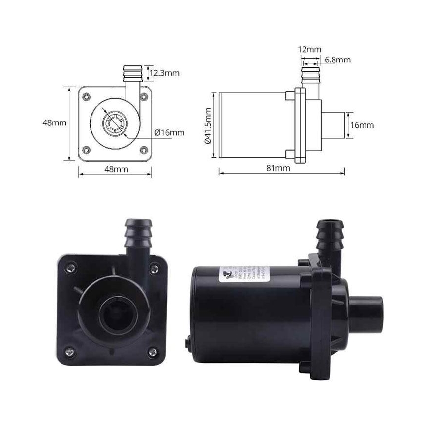 Pumppu 6–12 V 700 l/h