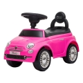 Push auto Fiat 500 2xAA vaaleanpunainen