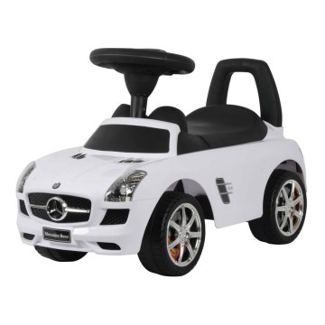 Push auto Mercedes 2xAA valkoinen/musta