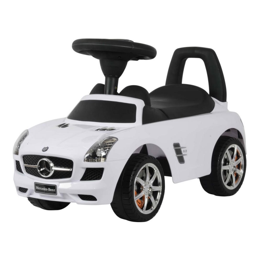 Push auto Mercedes 2xAA valkoinen/musta