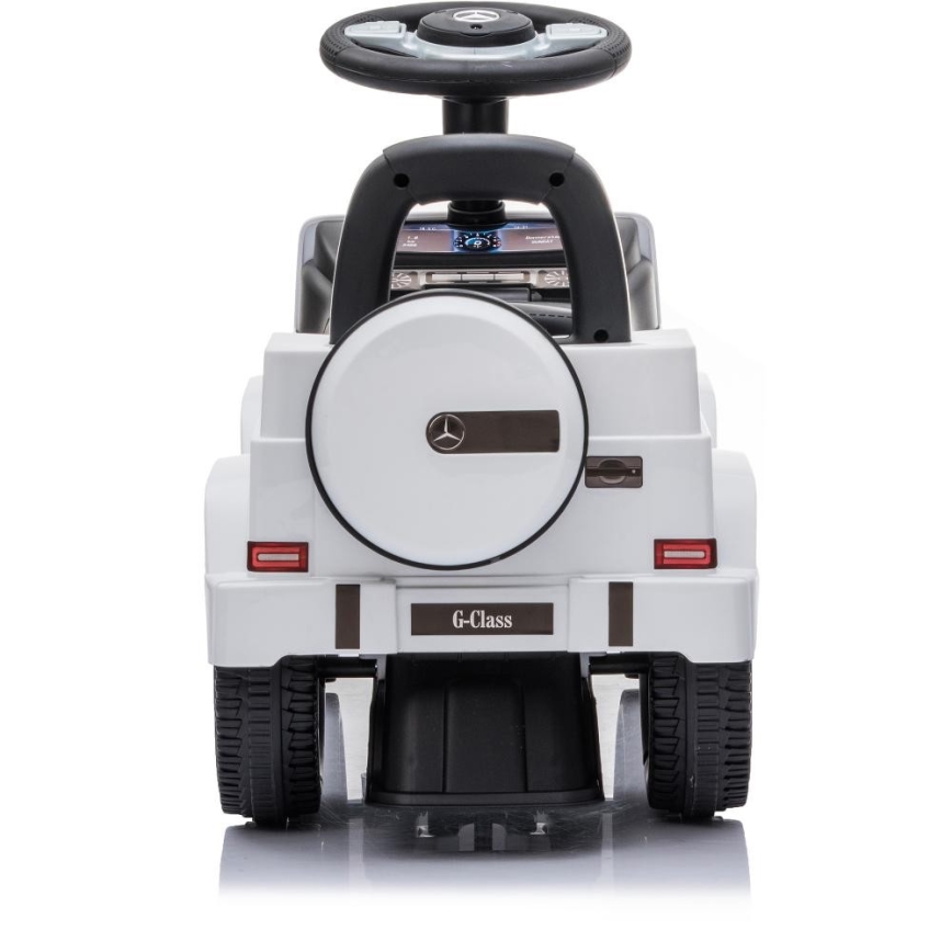 Push auto Mercedes G350d 2xAA valkoinen/musta