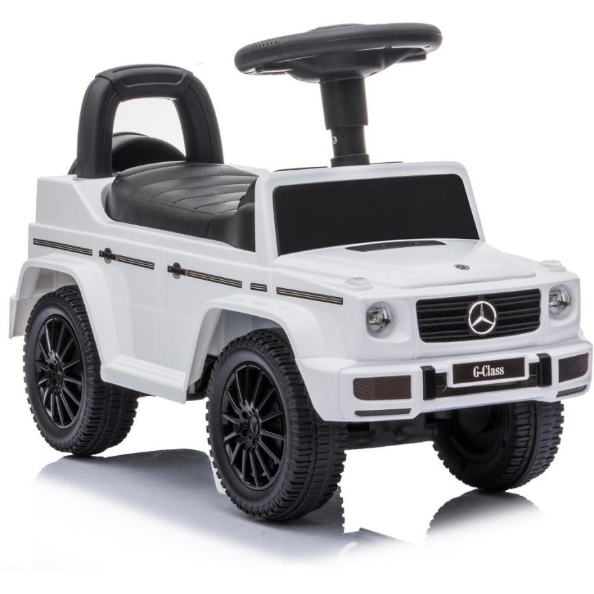 Push auto Mercedes G350d 2xAA valkoinen/musta