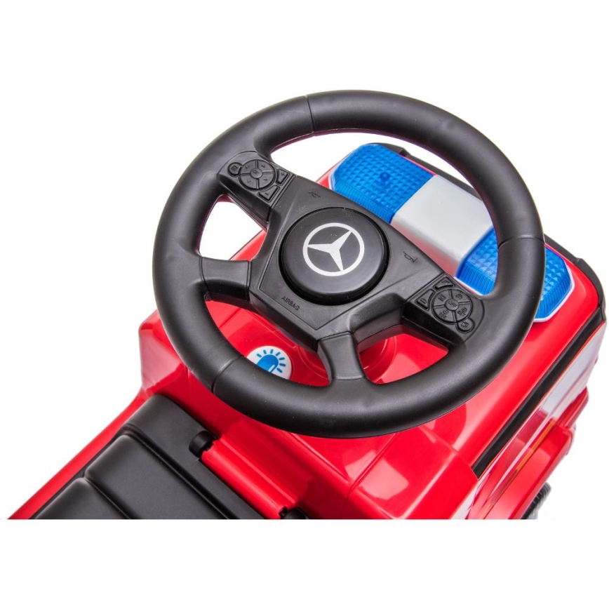 Push auto Mercedes Paloauto 2xAA punainen