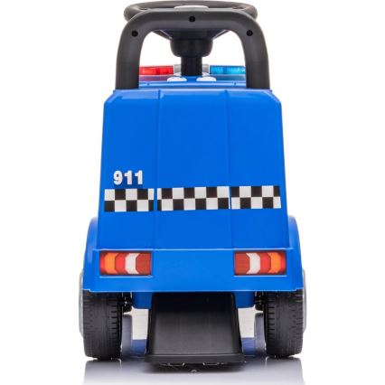 Push auto Mercedes Poliisiauto 2xAA sininen