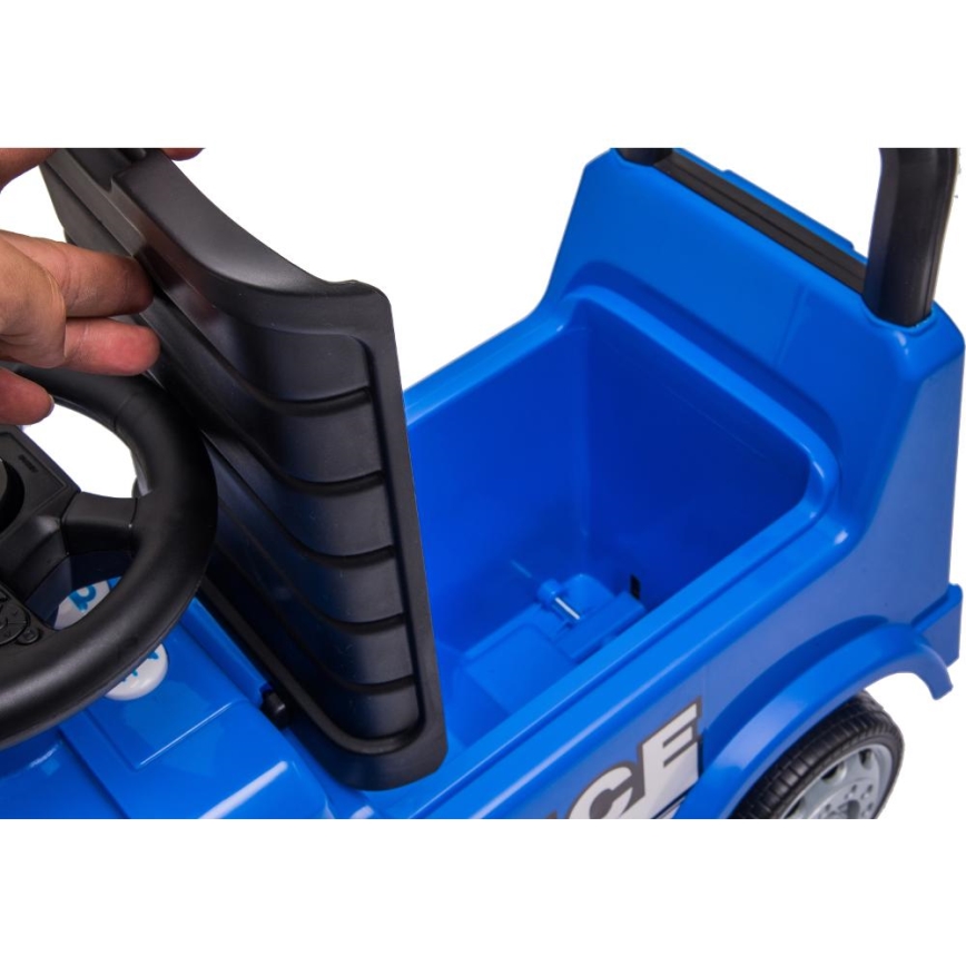 Push auto Mercedes Poliisiauto 2xAA sininen
