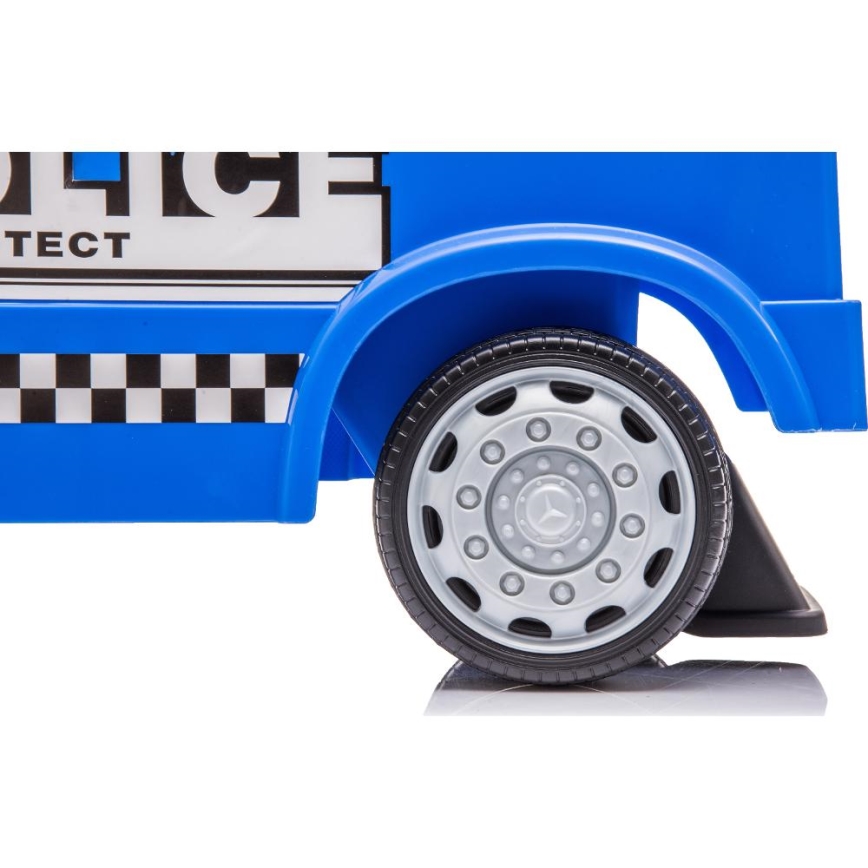 Push auto Mercedes Poliisiauto 2xAA sininen