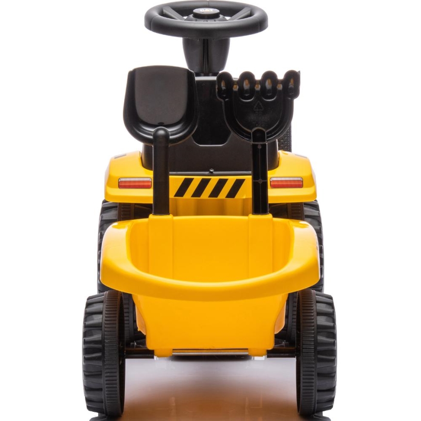 Push auto traktori CAT 2xAA keltainen/musta