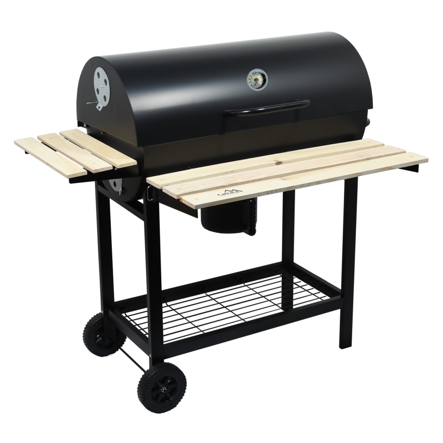 Puuhiiligrilli musta/puinen