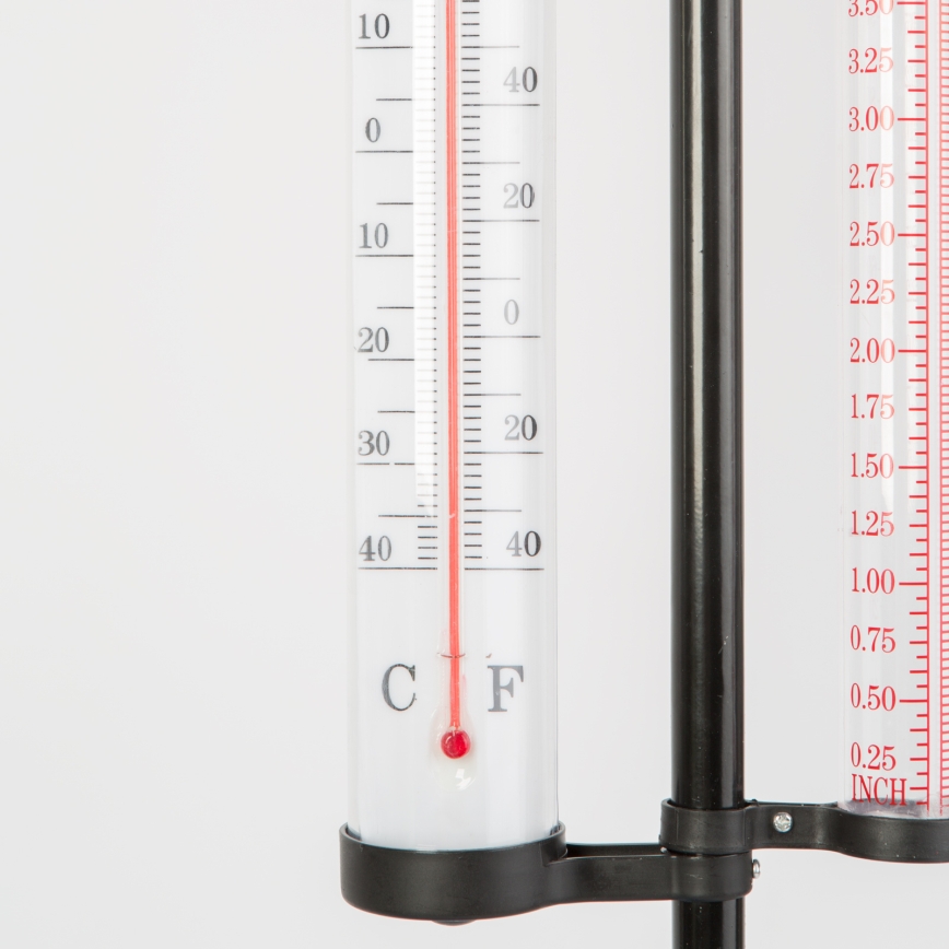 Puutarhan 3-in-1 sääasema, 145 cm, musta
