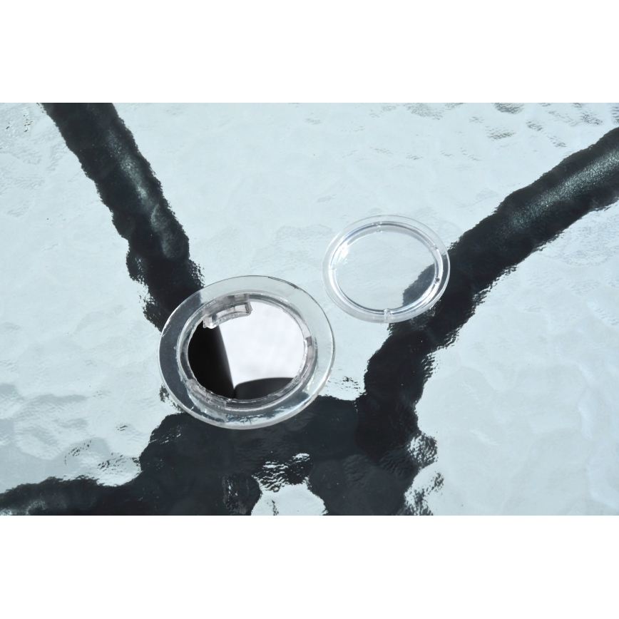 Puutarhapöytä d. 70 cm musta