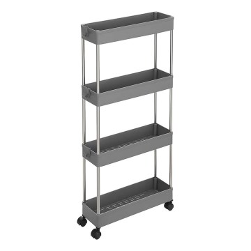 Pyörällinen säilytyskärry MARGE harmaa