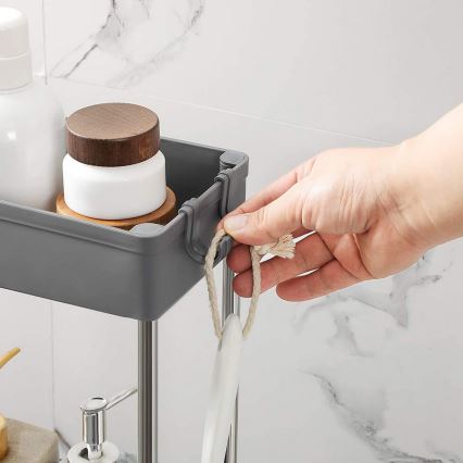 Pyörällinen säilytyskärry MARGE harmaa