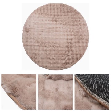 Pyöreä matto RABBIT BUBBLE 160 cm beige