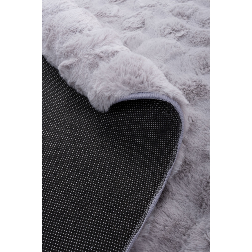 Pyöreä matto RABBIT BUBBLE 160 cm, harmaa