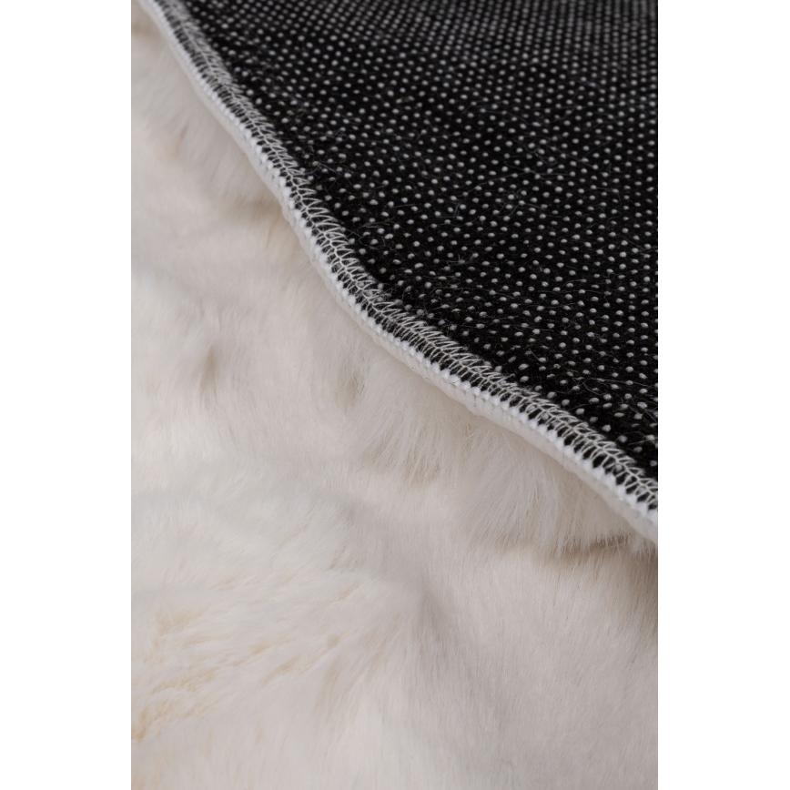 Pyöreä matto RABBIT BUBBLE 160 cm, kermanvärinen
