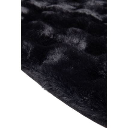 Pyöreä matto RABBIT BUBBLE 160 cm musta