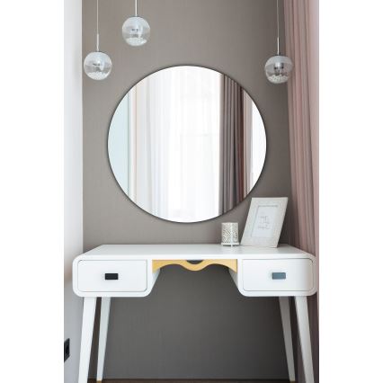 Seinälle asennettava pyöreä peili, halkaisija 40 cm