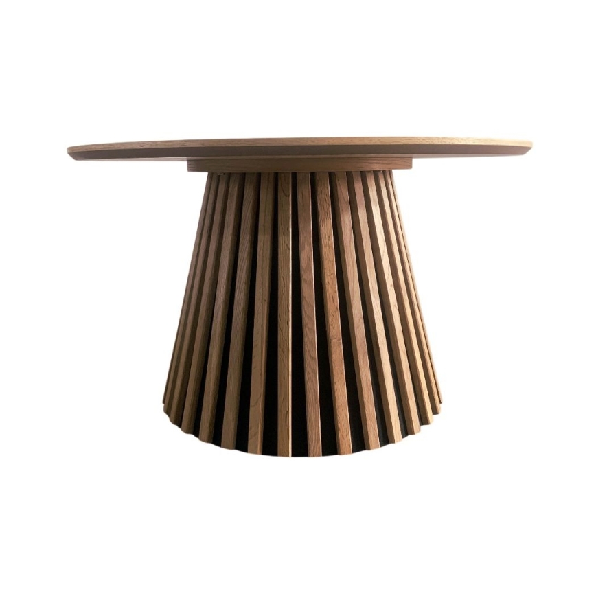 Pyöreä sohvapöytä CARINA, Ø 75 cm, tammi/musta