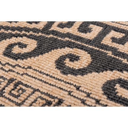 Pyöreä ulkokäyttömatto DELMAR 80 cm antrasiitti/beige