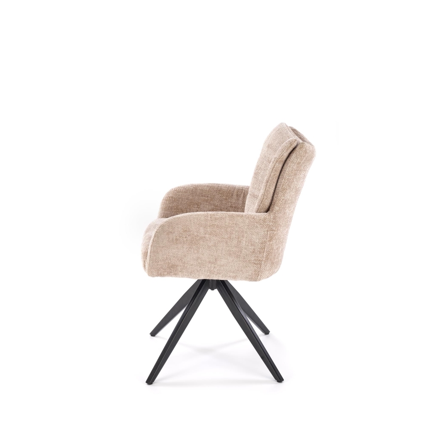 Pyörivä ruokatuoli NUVO 1 kpl beige/musta