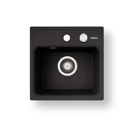 Pyramis 70168201 - Keittiöallas CAMEA MINI 40x40 cm graniitti/musta