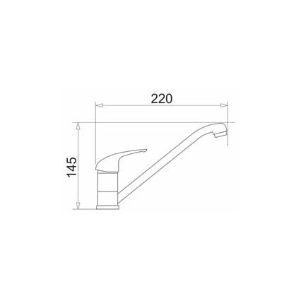 Pyramis 90918401 - Keittiöhana ASALIA musta
