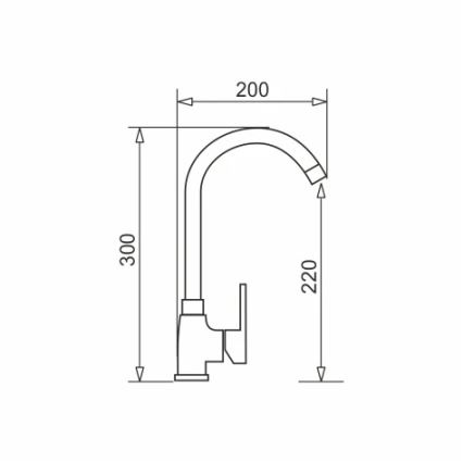 Pyramis 90918601 - Keittiöhana BELLO valkoinen